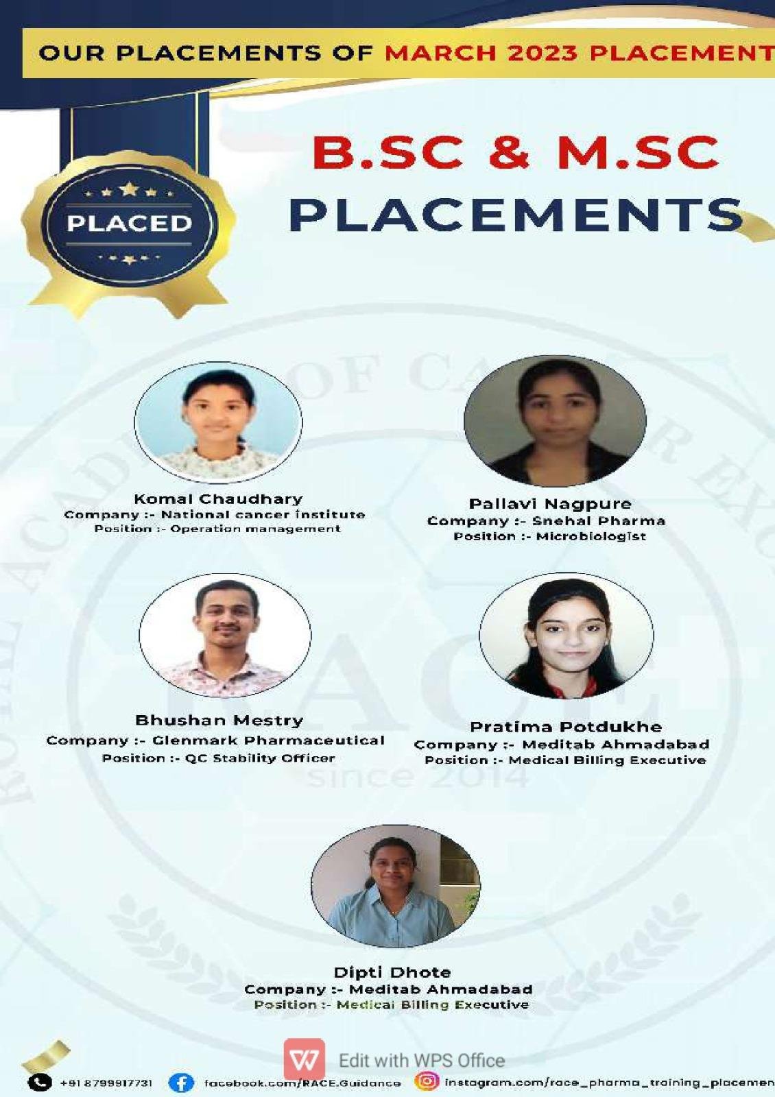 RACE placement drive 2023 – medical coding and healthcare campus hiring event