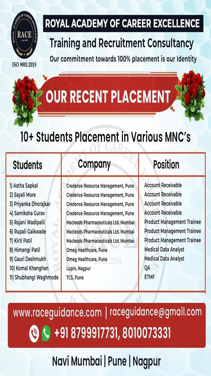 RACE student success story – medical coding and healthcare placement May 2025