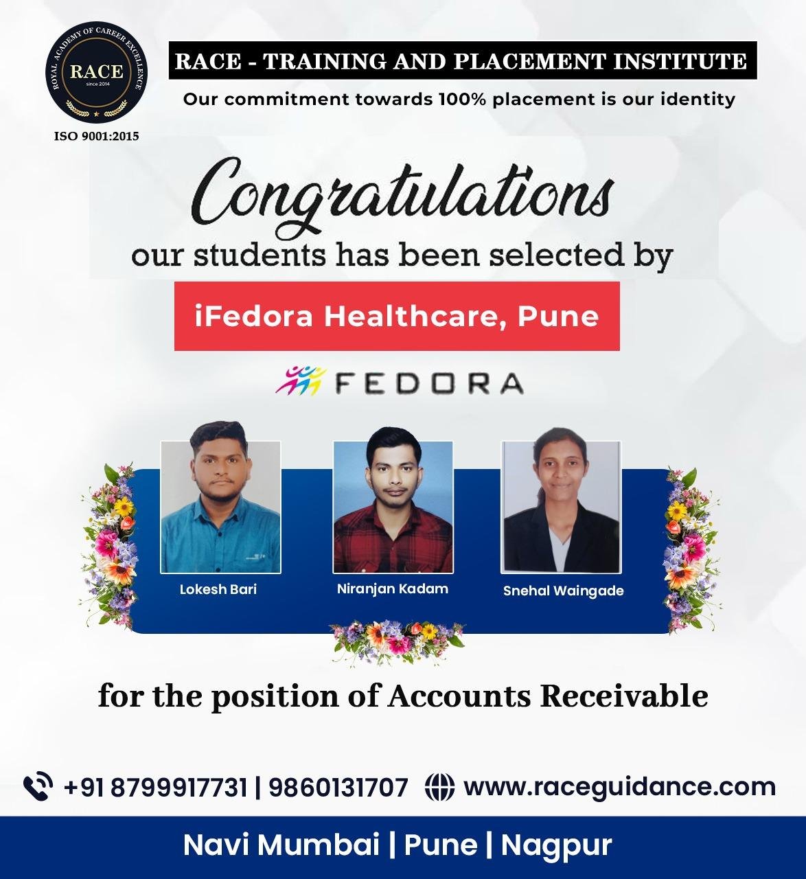 RACE medical coding placement poster – healthcare job success August 2025