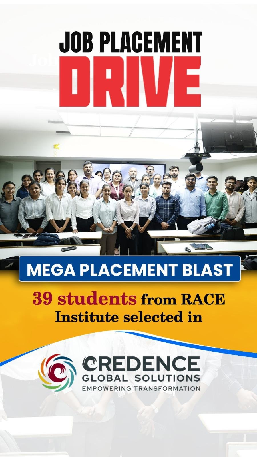 RACE placement drive 2025 – medical coding and healthcare campus hiring event