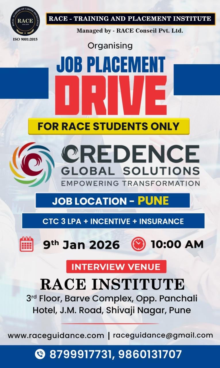 RACE placement drive 2026 – medical coding and healthcare campus hiring event
